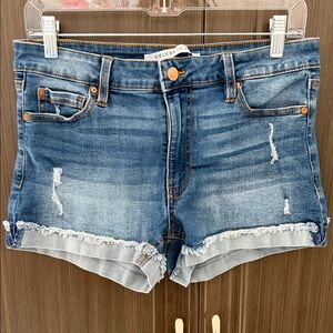Celebrity Pink Distressed Blue Jean Shorts